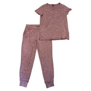 32 Degrees Cool Red Pajama 2 Piece Shirt Pants Lounge Set Small NWOT